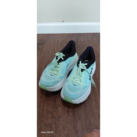 Size 9.5D - Hoka One One HOKA Bondi 9 Luna Moth Blue Spark men\'s Sneakers